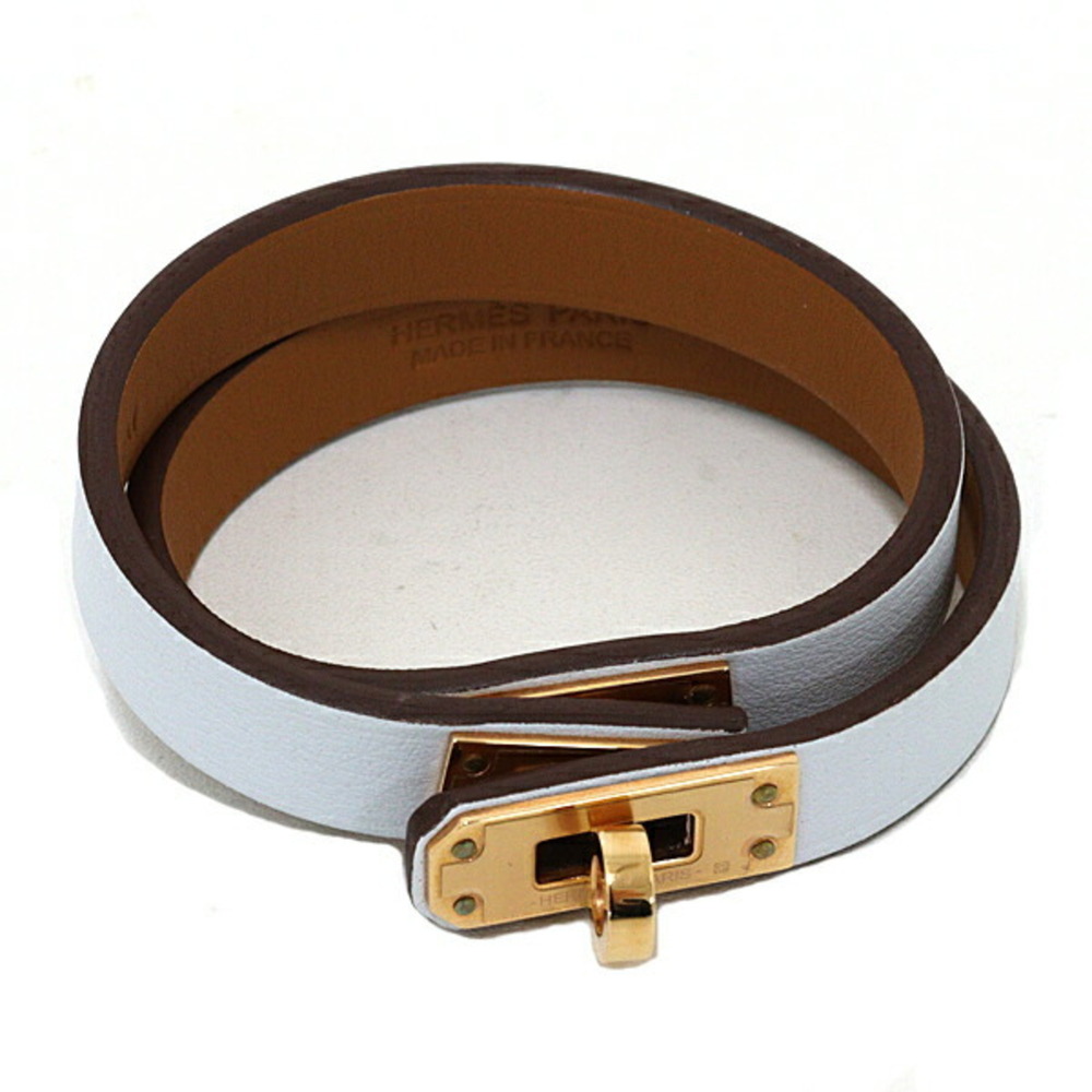 HERMES Leather Charm Bracelet